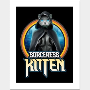 Sorceress kitten Posters and Art